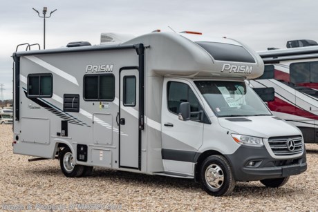 4-13-21 &lt;a href=&quot;http://www.mhsrv.com/coachmen-rv/&quot;&gt;&lt;img src=&quot;http://www.mhsrv.com/images/sold-coachmen.jpg&quot; width=&quot;383&quot; height=&quot;141&quot; border=&quot;0&quot;&gt;&lt;/a&gt;  MSRP $130,006. All New 2021 Coachmen Prism Select 24CB for sale at Motor Home Specialist; the #1 volume selling motor home dealership in the world. The Coachmen Prism is a luxurious, easy to drive, multi-use touring vehicle that provides unique styling and amenities. Options on this well appointed RV include dual auxiliary batteries, aluminum rims, exterior entertainment center, coach TV, and electric stabilizer jacks. The Prism boasts an impressive list of features that include aluminum laminate sidewalls, high gloss color infused fiberglass, vinyl graphics, slide-out topper awnings, 3.6KW Onan LP generator, stainless still wheel inserts, 5K lb. hitch W/ 7-way plug, exterior LED marker lights, 3 camera monitoring system, solar power prep, power awning, molded plastic front cabover, rotating/reclining pilot &amp; co-pilot seats, hardwood cabinet doors, day/night window shades, full extension ball bearing drawer guides, 12V USB charging stations, wireless phone charger, child safety tether, interior LED lights, seamless thermofoil countertop, 3 burner range with oven, gas/electric water heater, upgraded mattress, WiFi ranger and much more! For additional details on this unit and our entire inventory including brochures, window sticker, videos, photos, reviews &amp; testimonials as well as additional information about Motor Home Specialist and our manufacturers please visit us at MHSRV.com or call 800-335-6054. At Motor Home Specialist, we DO NOT charge any prep or orientation fees like you will find at other dealerships. All sale prices include a 200-point inspection, interior &amp; exterior wash, detail service and a fully automated high-pressure rain booth test and coach wash that is a standout service unlike that of any other in the industry. You will also receive a thorough coach orientation with an MHSRV technician, a night stay in our delivery park featuring landscaped and covered pads with full hook-ups and much more! Read Thousands upon Thousands of 5-Star Reviews at MHSRV.com and See What They Had to Say About Their Experience at Motor Home Specialist. WHY PAY MORE? WHY SETTLE FOR LESS?