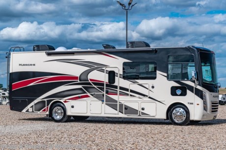 4-11-22 &lt;a href=&quot;http://www.mhsrv.com/thor-motor-coach/&quot;&gt;&lt;img src=&quot;http://www.mhsrv.com/images/sold-thor.jpg&quot; width=&quot;383&quot; height=&quot;141&quot; border=&quot;0&quot;&gt;&lt;/a&gt;  MSRP $171,016. New 2022 Thor Motor Coach Hurricane 31C is approximately 32 feet and 10 inches in length with 2 slides, king size bed, exterior TV and automatic leveling jacks. This beautiful new motorhome also features the new Ford chassis with 7.3L PFI V-8, 350HP, 468 ft. lbs. torque engine, a 6-speed TorqShift&#174; automatic transmission, an updated instrument cluster, automatic headlights and a tilt/telescoping steering wheel.  Options include the beautiful partial paint exterior, solar charging system with controller and a single child safety tether. The Thor Motor Coach Hurricane RV also features tinted one piece windshield, multiple USB charging ports throughout, metal shelf brackets, backlit Firefly multiplex entry switch, Winegard ConnecT WiFi extender +4G,  heated and enclosed underbelly, black tank flush, LED ceiling lighting, bedroom TV, LED running and marker lights, power driver&#39;s seat, power overhead loft, power patio awning with LED lighting, night shades, flush covered glass stovetop, refrigerator, microwave, MAX PACK which includes a 22,000-lb Ford F53 chassis, 22.5&quot; tires, polished aluminum wheels and increased basement storage capacity, and much more. For additional details on this unit and our entire inventory including brochures, window sticker, videos, photos, reviews &amp; testimonials as well as additional information about Motor Home Specialist and our manufacturers please visit us at MHSRV.com or call 800-335-6054. At Motor Home Specialist, we DO NOT charge any prep or orientation fees like you will find at other dealerships. All sale prices include a 200-point inspection, interior &amp; exterior wash, detail service and a fully automated high-pressure rain booth test and coach wash that is a standout service unlike that of any other in the industry. You will also receive a thorough coach orientation with an MHSRV technician, a night stay in our delivery park featuring landscaped and covered pads with full hook-ups and much more! Read Thousands upon Thousands of 5-Star Reviews at MHSRV.com and See What They Had to Say About Their Experience at Motor Home Specialist. WHY PAY MORE? WHY SETTLE FOR LESS?