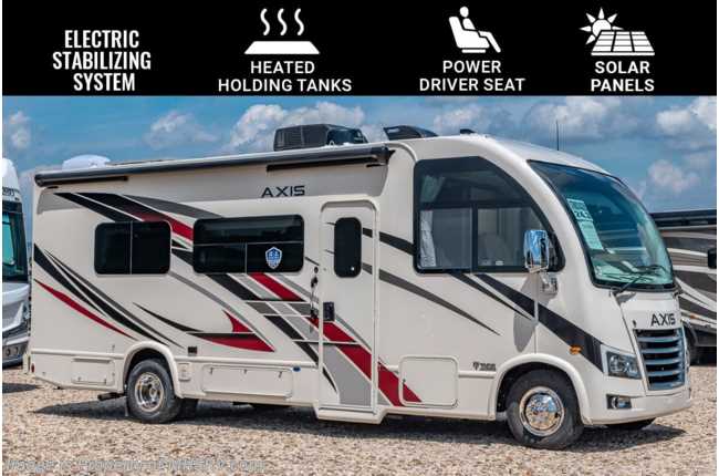 2023 Thor Motor Coach Axis 24.3 RV W/ Bedroom TV, Solar Charging System, Elec Stabilizers &amp; More