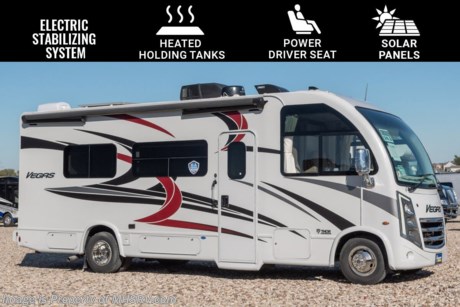2/20/2024  &lt;a href=&quot;http://www.mhsrv.com/thor-motor-coach/&quot;&gt;&lt;img src=&quot;http://www.mhsrv.com/images/sold-thor.jpg&quot; width=&quot;383&quot; height=&quot;141&quot; border=&quot;0&quot;&gt;&lt;/a&gt;  MSRP $167,604. New 2023 Thor Motor Coach Vegas RUV Model 24.3. This RV measures approximately 25 feet 6 inches in length and features a drop-down overhead loft, a slide-out and a bedroom TV. The Vegas also features the new Ford E-Series chassis with a 7.3L V-8 engine and a six speed automatic transmission. This beautiful RV features the optional 100W solar charing system with power controller, power driver seat, electric stabilizing system and heated holding tanks. The Vegas also boasts an impressive list of standard features including the Winegard Connect 2.0 WiFi, rotary battery disconnect switch, adjustable shelving bracketry, BM Pro Multiplex system, power privacy shade on windshield, tankless water heater, touchscreen radio that features navigation and back-up monitor, frameless windows, heated remote exterior mirrors with integrated sideview cameras, lateral power patio awning with integrated LED lighting and much more. For additional details on this unit and our entire inventory including brochures, window sticker, videos, photos, reviews &amp; testimonials as well as additional information about Motor Home Specialist and our manufacturers please visit us at MHSRV.com or call 800-335-6054. At Motor Home Specialist, we DO NOT charge any prep or orientation fees like you will find at other dealerships. All sale prices include a 200-point inspection, interior &amp; exterior wash, detail service and a fully automated high-pressure rain booth test and coach wash that is a standout service unlike that of any other in the industry. You will also receive a thorough coach orientation with an MHSRV technician, a night stay in our delivery park featuring landscaped and covered pads with full hook-ups and much more! Read Thousands upon Thousands of 5-Star Reviews at MHSRV.com and See What They Had to Say About Their Experience at Motor Home Specialist. WHY PAY MORE? WHY SETTLE FOR LESS?