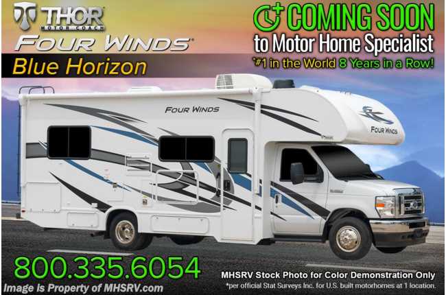 2023 Thor Motor Coach Four Winds 25M W/ Ext TV, 15K A/C, Bedroom TV, Heated Remote Mirrors