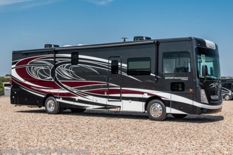 7-5-23 &lt;a href=&quot;http://www.mhsrv.com/coachmen-rv/&quot;&gt;&lt;img src=&quot;http://www.mhsrv.com/images/sold-coachmen.jpg&quot; width=&quot;383&quot; height=&quot;141&quot; border=&quot;0&quot;&gt;&lt;/a&gt;   MSRP $334,459. All-New 2022 Coachmen Sportscoach SRS 376ES measures approximately 40 feet in length. Floor plan highlights include (2) slide-out rooms, a large LED TV in the living room, a residential refrigerator, a power drop down overhead bunk and a spacious master suite with king size bed. It is powered by a 340HP Cummins&#174; 6.7L diesel engine, and Allison&#174; 6-speed automatic transmission. It rides on a Freightliner&#174; Custom Chassis with air brakes and air ride suspension. New features include a newly designed front cap with back-lit badge, new headlamp styling, all new exterior paint colors &amp; schemes, 3 burner stovetop, (2) 15K BTU A/Cs w/ heat pumps, USB charging ports on each side of the bed, a roof mounted solar panel and beautiful new interior d&#233;cor updates throughout. Options include the amazing new SRS full body paint exterior with Diamond Shield paint protection, outside kitchen, aluminum wheels and a stack washer/dryer set. This beautiful luxury diesel RV also has an impressive list of standard features and construction highlights that truly set the Sportscoach apart including a 1-piece fiberglass roof, Azdel™ Nobel Select sidewalls, a diesel generator on a slide-out tray, a large exterior TV, 3-camera coach monitoring system, fully automatic leveling jacks, frameless tinted windows with safety glass, dual fuel fills, 22.5 radial tires with chrome wheel inserts, power patio awning, slide-out room awnings, pass-through basement storage, large bedroom TV, beautiful kitchen backsplash, padded vinyl ceilings, raised panel hardwood cabinet doors throughout, power front privacy shade, solid surface countertop, a large convection microwave, and 2000 watt Pure-Sine wave inverter to mention just a few. For additional details on this unit and our entire inventory including brochures, window sticker, videos, photos, reviews &amp; testimonials as well as additional information about Motor Home Specialist and our manufacturers please visit us at MHSRV.com or call 800-335-6054. At Motor Home Specialist, we DO NOT charge any prep or orientation fees like you will find at other dealerships. All sale prices include a 200-point inspection, interior &amp; exterior wash, detail service and a fully automated high-pressure rain booth test and coach wash that is a standout service unlike that of any other in the industry. You will also receive a thorough coach orientation with an MHSRV technician, a night stay in our delivery park featuring landscaped and covered pads with full hook-ups and much more! Read Thousands upon Thousands of 5-Star Reviews at MHSRV.com and See What They Had to Say About Their Experience at Motor Home Specialist. WHY PAY MORE? WHY SETTLE FOR LESS?