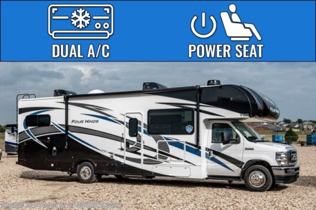 /8-23-23  MSRP $173,282. The new 2023 Thor Motor Coach Four Winds Class C RV 31E Bunk Model is approximately 32 feet 7 inches in length featuring the new Ford chassis. This beautiful RV features the Premier Package which includes the RS-Suspension system by Mor-Ryde, touchscreen dash radio with back-up monitor, a 2 burner gas cooktop with single induction cooktop, 30&quot; over-the-range convection microwave, solid surface kitchen counter top, shower with glass door, premium window privacy roller shades, whole house water filter system, enclosed sewer area for sewer tank valves and a tankless water heater. Additional options include the cabover child safety net, 2 A/Cs with energy management system, power driver&#39;s seat, leatherette driver and passenger chairs, and cockpit carpet mat. The Four Winds RV has an incredible list of standard features including power windows and locks, power patio awning with integrated LED lighting, roof ladder, in-dash media center AM/FM &amp; Bluetooth, power vent in bath, skylight above shower, Onan generator, cab A/C and so much more. For additional details on this unit and our entire inventory including brochures, window sticker, videos, photos, reviews &amp; testimonials as well as additional information about Motor Home Specialist and our manufacturers please visit us at MHSRV.com or call 800-335-6054. At Motor Home Specialist, we DO NOT charge any prep or orientation fees like you will find at other dealerships. All sale prices include a 200-point inspection, interior &amp; exterior wash, detail service and a fully automated high-pressure rain booth test and coach wash that is a standout service unlike that of any other in the industry. You will also receive a thorough coach orientation with an MHSRV technician, a night stay in our delivery park featuring landscaped and covered pads with full hook-ups and much more! Read Thousands upon Thousands of 5-Star Reviews at MHSRV.com and See What They Had to Say About Their Experience at Motor Home Specialist. WHY PAY MORE? WHY SETTLE FOR LESS?