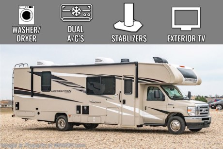 2/20/2024  &lt;a href=&quot;http://www.mhsrv.com/coachmen-rv/&quot;&gt;&lt;img src=&quot;http://www.mhsrv.com/images/sold-coachmen.jpg&quot; width=&quot;383&quot; height=&quot;141&quot; border=&quot;0&quot;&gt;&lt;/a&gt;  MSRP $164,040. New 2023 Coachmen Leprechaun Model 311FS. This Luxury Class C RV measures approximately 31 feet 10 inches in length and is powered by V-8 7.3L engine and a Ford E-450 chassis. This RV includes the CRV Comfort Ride Premier Package option which features Sumo Spring Front Shock Absorbers, Super Spring Rear Self-Adjusting Helper Spring, Chassis Electronic Stability Control, Dynamic Balanced Driveshaft System and Heavy Duty Front and Rear Stabilizer Bars as well as the Explorer Package featuring Azdel composite exterior construction, full aluminum framed structures, back up camera, molded fiberglass front wrap, stainless steel wheel liners, solar pane connection ports, LP quick connect, power patio awning with LED light strip, towing hitch, upgraded side-view mirrors, generator with auto change-over, Roto-Cast rear warehouse storage, exterior shower, black tank rinsing system, heated holding tanks, slide-out awning, Road Side Assistance, dash radio with back up monitor, LED living room TV, 80&quot; bed length, LED ceiling lights, Thermofoil countertops single child safety tether at forward facing dinette, EvenCool A/C System, cabover bunk ladder, recessed 3 burner range, upgraded A/C and 12V refrigerator. Also included is the Platinum Edition Package which features CarPlay Dash Radio, rear view mirror back up camera, 6 gallon gas and electric water heater, convection oven, heated remote side-view mirrors, child safety net at cab-over bunk, power vents with Maxxair covers, Winegard with WiFi, auto-generator start with dual coach batteries, molded fiberglass front cap with window, porcelain toilet, kitchen faucet with sprayer, 3 burner range with oven, large entry door handles and upgraded running boards. Additional options include the driver &amp; passenger swivel seats, combination washer/dryer, dual A/Cs, equalizer stabilizing jacks, and exterior entertainment center. For additional details on this unit and our entire inventory including brochures, window sticker, videos, photos, reviews &amp; testimonials as well as additional information about Motor Home Specialist and our manufacturers please visit us at MHSRV.com or call 800-335-6054. At Motor Home Specialist, we DO NOT charge any prep or orientation fees like you will find at other dealerships. All sale prices include a 200-point inspection, interior &amp; exterior wash, detail service and a fully automated high-pressure rain booth test and coach wash that is a standout service unlike that of any other in the industry. You will also receive a thorough coach orientation with an MHSRV technician, a night stay in our delivery park featuring landscaped and covered pads with full hook-ups and much more! Read Thousands upon Thousands of 5-Star Reviews at MHSRV.com and See What They Had to Say About Their Experience at Motor Home Specialist. WHY PAY MORE? WHY SETTLE FOR LESS?
