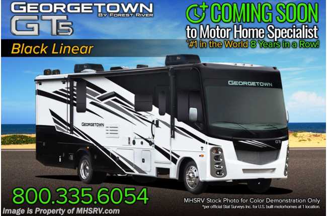 2022 Forest River Georgetown GT5 34M5 RV W/ Stack W/D, King Bed