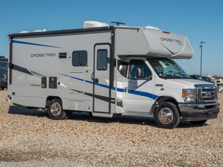 4-20-21 &lt;a href=&quot;http://www.mhsrv.com/coachmen-rv/&quot;&gt;&lt;img src=&quot;http://www.mhsrv.com/images/sold-coachmen.jpg&quot; width=&quot;383&quot; height=&quot;141&quot; border=&quot;0&quot;&gt;&lt;/a&gt;  MSRP $97,802. New 2021 Coachmen Cross Trek XL 22XG. The Cross Trek is one of the best values in class C RVs. The 22XG measures approximately 24 feet 3 inches in length. Floor plan highlights include flip up bed with underneath storage and bench, streamlined cabover bunk for increased visibility and a massive amounts of storage options great for extended off grid camping! It rides the Ford&#174; chassis with the all new high performance V-8 engine. Optional equipment includes rotating pilot seats, exterior entertainment center, side-view cameras, upgraded 15K A/C with heat pump, and the Cross Trek XL Package which includes a 4KW generator, color infused sidewalls, power awning, Coachmen Comfort Ride air assist (N/A 22/23XG), exterior LED Halo tail lights, stainless steel wheel inserts, running boards, hitch, heated tank pad, water port, black tank flush, solar power prep, Omni&#174; directional antenna, touchscreen radio, back-up camera and monitor, coach TV, window shades, refrigerator, microwave, cooktop, charging center, ducted furnace, A/C, water heater, and LED interior lights. Additionally, the Coachmen Cross Trek XL features a host of standard features and construction highlights that include a crowned and laminated roof, Azdel&#174; Lamilux 4000 sidewalls and rear wall, hardwood shaker FPI doors and solid drawers, roller bearing drawer glides, skylight over shower, LED marker lights, power windows and locks, USB port and much more! For additional details on this unit and our entire inventory including brochures, window sticker, videos, photos, reviews &amp; testimonials as well as additional information about Motor Home Specialist and our manufacturers please visit us at MHSRV.com or call 800-335-6054. At Motor Home Specialist, we DO NOT charge any prep or orientation fees like you will find at other dealerships. All sale prices include a 200-point inspection, interior &amp; exterior wash, detail service and a fully automated high-pressure rain booth test and coach wash that is a standout service unlike that of any other in the industry. You will also receive a thorough coach orientation with an MHSRV technician, a night stay in our delivery park featuring landscaped and covered pads with full hook-ups and much more! Read Thousands upon Thousands of 5-Star Reviews at MHSRV.com and See What They Had to Say About Their Experience at Motor Home Specialist. WHY PAY MORE? WHY SETTLE FOR LESS?