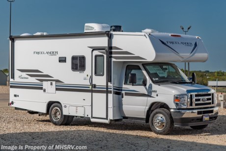 7-6-22 &lt;a href=&quot;http://www.mhsrv.com/coachmen-rv/&quot;&gt;&lt;img src=&quot;http://www.mhsrv.com/images/sold-coachmen.jpg&quot; width=&quot;383&quot; height=&quot;141&quot; border=&quot;0&quot;&gt;&lt;/a&gt;  MSRP $100,462. The Amazing New Coachmen Freelander Model 22XG with innovative rear bedroom that converts into a huge garage or cargo area while in transit! Easily pack the family&#39;s bicycles, the grill, the kid&#39;s toys or just about anything you desire to take along!! This space changes how you travel and how you live when you get there. It can also make a great place for pet beds, even when in the down position! Options include a child safety ladder, driver and passenger swivel seats, and running boards. For further details on this unit and our entire inventory including brochures, window sticker, videos, photos, reviews &amp; testimonials as well as additional information about Motor Home Specialist and our manufacturers please visit us at MHSRV.com or call 800-335-6054. At Motor Home Specialist, we DO NOT charge any prep or orientation fees like you will find at other dealerships. All sale prices include a 200-point inspection, interior &amp; exterior wash, detail service and a fully automated high-pressure rain booth test and coach wash that is a standout service unlike that of any other in the industry. You will also receive a thorough coach orientation with an MHSRV technician, a night stay in our delivery park featuring landscaped and covered pads with full hook-ups and much more! Read Thousands upon Thousands of 5-Star Reviews at MHSRV.com and See What They Had to Say About Their Experience at Motor Home Specialist. WHY PAY MORE?... WHY SETTLE FOR LESS?