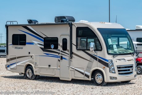 7-1-21 &lt;a href=&quot;http://www.mhsrv.com/thor-motor-coach/&quot;&gt;&lt;img src=&quot;http://www.mhsrv.com/images/sold-thor.jpg&quot; width=&quot;383&quot; height=&quot;141&quot; border=&quot;0&quot;&gt;&lt;/a&gt;  MSRP $119,086. New 2021 Thor Motor Coach Vegas RUV Model 24.1. This RV measures approximately 25 feet 6 inches in length and features a drop-down overhead loft, a slide-out and a bedroom TV. The Vegas also features the new Ford E-Series chassis with a 7.3L V-8 engine with 350HP and a six speed automatic transmission. This beautiful RV features the optional 100W solar charing system with power controller, heated holding tanks, and electric stabilizing system. The Vegas also boasts an impressive list of standard features including the Winegard Connect 2.0 WiFi, rotary battery disconnect switch, adjustable shelving bracketry, BM Pro Multiplex system, power privacy shade on windshield, tankless water heater, touchscreen radio that features navigation and back-up monitor, frameless windows, heated remote exterior mirrors with integrated sideview cameras, lateral power patio awning with integrated LED lighting and much more. For additional details on this unit and our entire inventory including brochures, window sticker, videos, photos, reviews &amp; testimonials as well as additional information about Motor Home Specialist and our manufacturers please visit us at MHSRV.com or call 800-335-6054. At Motor Home Specialist, we DO NOT charge any prep or orientation fees like you will find at other dealerships. All sale prices include a 200-point inspection, interior &amp; exterior wash, detail service and a fully automated high-pressure rain booth test and coach wash that is a standout service unlike that of any other in the industry. You will also receive a thorough coach orientation with an MHSRV technician, a night stay in our delivery park featuring landscaped and covered pads with full hook-ups and much more! Read Thousands upon Thousands of 5-Star Reviews at MHSRV.com and See What They Had to Say About Their Experience at Motor Home Specialist. WHY PAY MORE? WHY SETTLE FOR LESS?