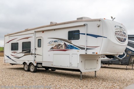 5-31-21  &lt;a href=&quot;http://www.mhsrv.com/travel-trailers/&quot;&gt;&lt;img src=&quot;http://www.mhsrv.com/images/sold-traveltrailer.jpg&quot; width=&quot;383&quot; height=&quot;141&quot; border=&quot;0&quot;&gt;&lt;/a&gt;  Used Heartland RV for sale- 2008 Heartland Bighorn 3400RE with 3 slide-outs. This RV is approximately 34 feet in length and features aluminum wheels, 2 A/Cs, electric/gas water heater, patio awning, dual pane windows, fireplace, sink covers, convection microwave, 3 burner range with oven, glass door shower with seat, King bed, Flat Panel TV, and much more. For more information and photos please visit Motor Home Specialist at www.MHSRV.com or call 800-335-6064.