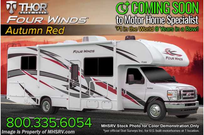 2023 Thor Motor Coach Four Winds 28Z W/ Theater Seats, Ext TV, Bedroom TV, Heated Mirrors