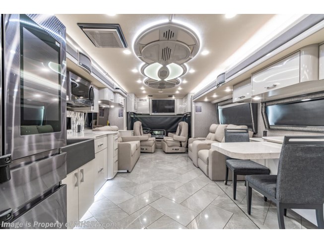 2021 American Coach American Eagle 45G - New Diesel Pusher For Sale by Motor Home Specialist in Alvarado, Texas features Bath & 1/2, Theater Seating