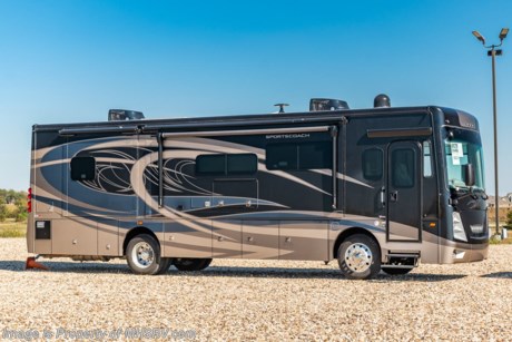 9-10 &lt;a href=&quot;http://www.mhsrv.com/coachmen-rv/&quot;&gt;&lt;img src=&quot;http://www.mhsrv.com/images/sold-coachmen.jpg&quot; width=&quot;383&quot; height=&quot;141&quot; border=&quot;0&quot;&gt;&lt;/a&gt;  MSRP $293,152. All-New 2022 Coachmen Sportscoach SRS 354QS measures approximately 36 feet 4 inches in length. Floor plan highlights include (4) slide-out rooms, a large 40 inch LED TV in the living room, a fireplace, a residential refrigerator, dual sinks in the bath, a power drop down overhead bunk and a spacious master suite with king size bed. It is powered by a 340HP Cummins&#174; 6.7L diesel engine, and Allison&#174; 6-speed automatic transmission. It rides on a Freightliner&#174; Custom Chassis with air brakes and air ride suspension. New features include a newly designed front cap with back-lit badge, new headlamp styling, all new exterior paint colors &amp; schemes, 3 burner stovetop, (2) 15K BTU A/Cs w/ heat pumps, USB charging ports on each side of the bed, a roof mounted solar panel and beautiful new interior d&#233;cor updates throughout. Options include the amazing new SRS full body paint exterior with Diamond Shield paint protection, in-motion satellite, aluminum wheels, theatre seating, and a stack washer/dryer set. This beautiful luxury diesel RV also has an impressive list of standard features and construction highlights that truly set the Sportscoach apart including a 1-piece fiberglass roof, Azdel™ Nobel Select sidewalls, a diesel generator on a slide-out tray, a large exterior TV, 3-camera coach monitoring system, fully automatic leveling jacks, frameless tinted windows with safety glass, dual fuel fills, 22.5 radial tires with chrome wheel inserts, power patio awning, slide-out room awnings, pass-through basement storage, large bedroom TV, beautiful kitchen backsplash, padded vinyl ceilings, raised panel hardwood cabinet doors throughout, power front privacy shade, solid surface countertop, a large convection microwave, and 2000 watt Pure-Sine wave inverter to mention just a few. For additional details on this unit and our entire inventory including brochures, window sticker, videos, photos, reviews &amp; testimonials as well as additional information about Motor Home Specialist and our manufacturers please visit us at MHSRV.com or call 800-335-6054. At Motor Home Specialist, we DO NOT charge any prep or orientation fees like you will find at other dealerships. All sale prices include a 200-point inspection, interior &amp; exterior wash, detail service and a fully automated high-pressure rain booth test and coach wash that is a standout service unlike that of any other in the industry. You will also receive a thorough coach orientation with an MHSRV technician, a night stay in our delivery park featuring landscaped and covered pads with full hook-ups and much more! Read Thousands upon Thousands of 5-Star Reviews at MHSRV.com and See What They Had to Say About Their Experience at Motor Home Specialist. WHY PAY MORE? WHY SETTLE FOR LESS?
