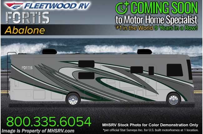 2023 Fleetwood Fortis 32RW W/ Oceanfront Collection, Theater Seats, King, W/D, Collision Mitigation, Pwr Driver Seat