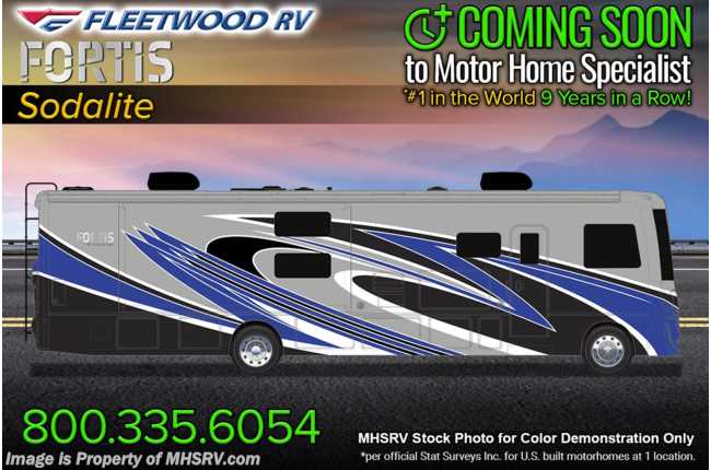 2023 Fleetwood Fortis 36DB 2 Full Bath Bunk Model W/ Theater Seats, W/D, Pwr Driver Seat