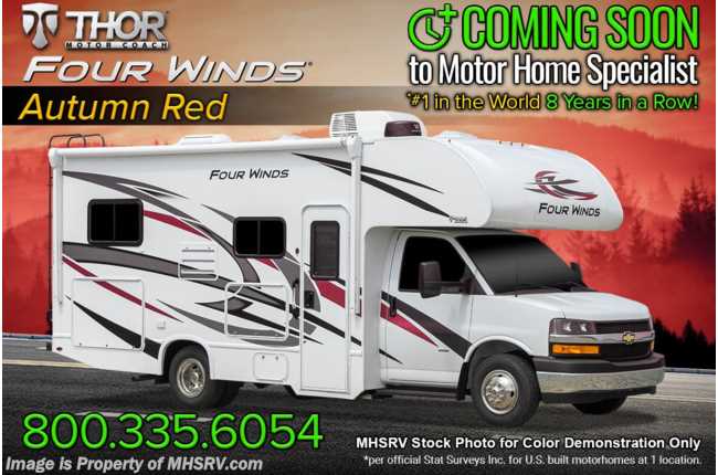 2023 Thor Motor Coach Four Winds 22E W/ Upgraded A/C, Ext TV, Heated Remote Mirrors &amp; Ext. Shower