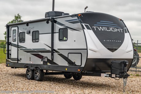 8/20/21    The 2021 Twilight Luxury Travel Trailer by Thor Industry&#39;s Cruiser RV Division. Model TWS 2100 is approximately 22 feet 10 inches in length featuring a large living area, large windows for tons of natural light and upgraded amenities inside &amp; out! This amazing RV hosts the Signature Package which features a King Size Serta Comfort Mattress, Spare Tire, Power Tongue Jack, Deluxe Graphics Painted with Painted Fiberglass Cap, Solid Triple Entry Step, Man Entry Door w/ Large Assist Grab Handle, Rain-Away Radius Roof w/ 16” O.C. Roof Rafters, Rear Ladder for Walkable Roof, Dual Ducted Whole House A/C System, Heated &amp; Enclosed Underbelly w/ Insulated Wrap Holding Tanks, Electric Awning w/ LED Light Strip, Keyed-A-Like Like Door System, Battery Disconnect, Solid Surface Kitchen Countertops, Black Out Roller Shades w/ Tinted Windows, Hardwood Cabinet Doors with Hidden Hinges, Stainless Steel Refrigerator, Upgraded Appliance Package, LED HD Living Room TV, Porcelain Toilet, and a Highrise Kitchen Faucet w/ Pull Out Sprayer. This Twilight also features the power stabilizer jacks option. MSRP $33,536. For additional details on this unit and our entire inventory including brochures, videos, photos, reviews &amp; testimonials as well as additional information about Motor Home Specialist and our manufacturers please visit us at MHSRV.com or call 800-335-6054. At Motor Home Specialist, we DO NOT charge any prep or orientation fees like you will find at other dealerships. All sale prices include a 200-point inspection, interior &amp; exterior wash, detail service and a fully automated high-pressure rain booth test and coach wash that is a standout service unlike that of any other in the industry. You will also receive a thorough coach orientation with an MHSRV technician, a night stay in our delivery park featuring landscaped and covered pads with full hook-ups and much more! Read Thousands upon Thousands of 5-Star Reviews at MHSRV.com and See What They Had to Say About Their Experience at Motor Home Specialist. WHY PAY MORE? WHY SETTLE FOR LESS?