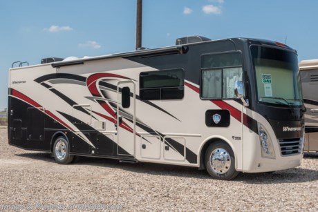 7-1-23 &lt;a href=&quot;http://www.mhsrv.com/thor-motor-coach/&quot;&gt;&lt;img src=&quot;http://www.mhsrv.com/images/sold-thor.jpg&quot; width=&quot;383&quot; height=&quot;141&quot; border=&quot;0&quot;&gt;&lt;/a&gt;  MSRP $216,234. New 2023 Thor Motor Coach Windsport 34J is approximately 35 feet 7 inches in length with a driver&#39;s side full-wall slide, king size bed, exterior TV, and automatic leveling jacks. This beautiful new motorhome also features the new Ford chassis with 7.3L PFI V-8, a 6-speed TorqShift&#174; automatic transmission, an updated instrument cluster, automatic headlights and a tilt/telescoping steering wheel. Options include the beautiful partial paint exterior, Luxury Collection interior d&#233;cor, and solar with power controller. The Thor Motor Coach Windsport RV also features tinted one piece windshield, multiple USB charging ports throughout, metal shelf brackets, backlit Firefly multiplex entry switch, Winegard ConnecT WiFi extender +4G,  heated and enclosed underbelly, black tank flush, LED ceiling lighting, bedroom TV, LED running and marker lights, power driver&#39;s seat, power overhead loft, power patio awning with LED lighting, night shades, flush covered glass stovetop, refrigerator, microwave, MAX PACK which upgrades the chassis to a 22,000-lb Ford F53, 235/80R 22.5&quot; tires, polished aluminum wheels and increased basement storage capacity, and much more. For additional details on this unit and our entire inventory including brochures, window sticker, videos, photos, reviews &amp; testimonials as well as additional information about Motor Home Specialist and our manufacturers please visit us at MHSRV.com or call 800-335-6054. At Motor Home Specialist, we DO NOT charge any prep or orientation fees like you will find at other dealerships. All sale prices include a 200-point inspection, interior &amp; exterior wash, detail service and a fully automated high-pressure rain booth test and coach wash that is a standout service unlike that of any other in the industry. You will also receive a thorough coach orientation with an MHSRV technician, a night stay in our delivery park featuring landscaped and covered pads with full hook-ups and much more! Read Thousands upon Thousands of 5-Star Reviews at MHSRV.com and See What They Had to Say About Their Experience at Motor Home Specialist. WHY PAY MORE? WHY SETTLE FOR LESS?