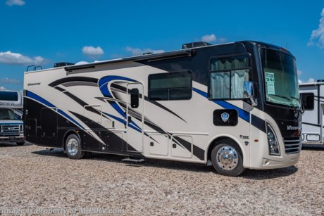 7-1-23 &lt;a href=&quot;http://www.mhsrv.com/thor-motor-coach/&quot;&gt;&lt;img src=&quot;http://www.mhsrv.com/images/sold-thor.jpg&quot; width=&quot;383&quot; height=&quot;141&quot; border=&quot;0&quot;&gt;&lt;/a&gt;  MSRP $216,391. New 2023 Thor Motor Coach Windsport 34J is approximately 35 feet 7 inches in length with a driver&#39;s side full-wall slide, king size bed, exterior TV, and automatic leveling jacks. This beautiful new motorhome also features the new Ford chassis with 7.3L PFI V-8, a 6-speed TorqShift&#174; automatic transmission, an updated instrument cluster, automatic headlights and a tilt/telescoping steering wheel. Options include the beautiful partial paint exterior &amp; solar with power controller. The Thor Motor Coach Windsport RV also features tinted one piece windshield, multiple USB charging ports throughout, metal shelf brackets, backlit Firefly multiplex entry switch, Winegard ConnecT WiFi extender +4G,  heated and enclosed underbelly, black tank flush, LED ceiling lighting, bedroom TV, LED running and marker lights, power driver&#39;s seat, power overhead loft, power patio awning with LED lighting, night shades, flush covered glass stovetop, refrigerator, microwave, MAX PACK which upgrades the chassis to a 22,000-lb Ford F53, 235/80R 22.5&quot; tires, polished aluminum wheels and increased basement storage capacity, and much more. For additional details on this unit and our entire inventory including brochures, window sticker, videos, photos, reviews &amp; testimonials as well as additional information about Motor Home Specialist and our manufacturers please visit us at MHSRV.com or call 800-335-6054. At Motor Home Specialist, we DO NOT charge any prep or orientation fees like you will find at other dealerships. All sale prices include a 200-point inspection, interior &amp; exterior wash, detail service and a fully automated high-pressure rain booth test and coach wash that is a standout service unlike that of any other in the industry. You will also receive a thorough coach orientation with an MHSRV technician, a night stay in our delivery park featuring landscaped and covered pads with full hook-ups and much more! Read Thousands upon Thousands of 5-Star Reviews at MHSRV.com and See What They Had to Say About Their Experience at Motor Home Specialist. WHY PAY MORE? WHY SETTLE FOR LESS?