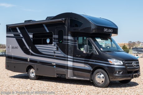 4-8 &lt;a href=&quot;http://www.mhsrv.com/thor-motor-coach/&quot;&gt;&lt;img src=&quot;http://www.mhsrv.com/images/sold-thor.jpg&quot; width=&quot;383&quot; height=&quot;141&quot; border=&quot;0&quot;&gt;&lt;/a&gt;  MSRP $207,226. New 2022 Thor Motor Coach Delano Mercedes Diesel Sprinter Model 24FB. This Luxury RV measures approximately 25 feet 8 inches in length and rides on the premier Mercedes Benz Sprinter chassis equipped with an Active Braking Assist system, Attention Assist, Active Lane Assist, a Wet Wiper System and Distance Regulator Distronic Plus. You will also find a tank-less water heater, an Onan generator and the ultra-high-line cabinetry from TMC that set this coach apart from the competition! Optional equipment includes the beautiful full-body paint exterior, auto leveling jacks w/ touchpad controls, single child safety tether, and 3.2KW Onan diesel generator. The all new Delano Sprinter also features a 5,000 lb. hitch, fiberglass front cap with skylight, an armless power patio awning with integrated LED lighting, frameless windows, a multimedia dash radio with Bluetooth and navigation, remote exterior mirrors, back up system, swivel captain’s chairs, full extension metal ball-bearing drawer guides, Rapid Camp+, holding tanks with heat pads and much more. For more complete details on this unit and our entire inventory including brochures, window sticker, videos, photos, reviews &amp; testimonials as well as additional information about Motor Home Specialist and our manufacturers please visit us at MHSRV.com or call 800-335-6054. At Motor Home Specialist, we DO NOT charge any prep or orientation fees like you will find at other dealerships. All sale prices include a 200-point inspection, interior &amp; exterior wash, detail service and a fully automated high-pressure rain booth test and coach wash that is a standout service unlike that of any other in the industry. You will also receive a thorough coach orientation with an MHSRV technician, an RV Starter&#39;s kit, a night stay in our delivery park featuring landscaped and covered pads with full hook-ups and much more! Read Thousands upon Thousands of 5-Star Reviews at MHSRV.com and See What They Had to Say About Their Experience at Motor Home Specialist. WHY PAY MORE? WHY SETTLE FOR LESS?

