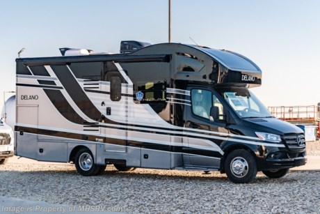 1-14-22  &lt;a href=&quot;http://www.mhsrv.com/thor-motor-coach/&quot;&gt;&lt;img src=&quot;http://www.mhsrv.com/images/sold-thor.jpg&quot; width=&quot;383&quot; height=&quot;141&quot; border=&quot;0&quot;&gt;&lt;/a&gt;  MSRP $187,613. New 2022 Thor Motor Coach Delano Mercedes Diesel Sprinter Model 24RW. This Luxury RV measures approximately 25 feet 8 inches in length and rides on the premier Mercedes Benz Sprinter chassis equipped with an Active Braking Assist system, Attention Assist, Active Lane Assist, a Wet Wiper System and Distance Regulator Distronic Plus. You will also find a tank-less water heater, an Onan generator and the ultra-high-line cabinetry from TMC that set this coach apart from the competition! Optional equipment includes the beautiful full-body paint exterior, Diesel Generator and auto leveling jacks with touch pad controls. The all new Delano Sprinter also features a 5,000 lb. hitch, fiberglass front cap with skylight, an armless power patio awning with integrated LED lighting, frameless windows, a multimedia dash radio with Bluetooth and navigation, remote exterior mirrors, back up system, swivel captain’s chairs, full extension metal ball-bearing drawer guides, Rapid Camp+, holding tanks with heat pads and much more. For more complete details on this unit and our entire inventory including brochures, window sticker, videos, photos, reviews &amp; testimonials as well as additional information about Motor Home Specialist and our manufacturers please visit us at MHSRV.com or call 800-335-6054. At Motor Home Specialist, we DO NOT charge any prep or orientation fees like you will find at other dealerships. All sale prices include a 200-point inspection, interior &amp; exterior wash, detail service and a fully automated high-pressure rain booth test and coach wash that is a standout service unlike that of any other in the industry. You will also receive a thorough coach orientation with an MHSRV technician, an RV Starter&#39;s kit, a night stay in our delivery park featuring landscaped and covered pads with full hook-ups and much more! Read Thousands upon Thousands of 5-Star Reviews at MHSRV.com and See What They Had to Say About Their Experience at Motor Home Specialist. WHY PAY MORE? WHY SETTLE FOR LESS?
