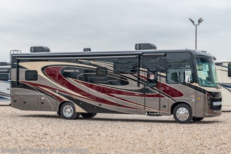 MSRP $210,963. The All-New 2022 Entegra Coach Vision XL 34G Class A Luxury RV for sale at Motor Home Specialist; the #1 Volume Selling Motor Home Dealership in the World. The Entegra Coach Vision is built for your next adventure and includes all new features such as new exterior graphics package, all new full body paint exteriors, bed outlets added to the inverter, infotainment center changed to Sony w/apple car play and android auto, upgraded sleeker rear view camera profile, solid surface counters upgraded to match in bathroom and bedroom. This beautiful RV features 2 slides including a full-wall slide, a comfortable &amp; spacious layout, automatic hydraulic leveling jacks, Ford F53 chassis. This amazing RV boasts Customer Value Package which features 5.5 KW generator, 50 amp electrical service, 1,000 watt inverter, Automatic hydraulic leveling jacks, Backup and sideview camera, Driver/passenger cockpit table, Electric awning with LED lights, Exterior entertainment center with LED TV and single disc DVD/FM radio, Frameless windows, Infotainment system, JRide plus package, LED TV in living room, Roller shades, Slideout cover awnings and Solid-surface kitchen countertops. Optional equipment includes the beautiful full body paint exterior, front overhead bunk &amp; Modern Farmhouse Wood. The Vision XL&#39;s impressive list of standard features that truly set it apart from the competition include Entegra&#39;s unparalleled 2 year warranty, one-piece fiberglass front cap, panoramic windshield with power shade, seamless crowned fiberglass roof, ball-bearing drawer guides, large shower and much more. For additional details on this unit and our entire inventory including brochures, window sticker, videos, photos, reviews &amp; testimonials as well as additional information about Motor Home Specialist and our manufacturers please visit us at MHSRV.com or call 800-335-6054. At Motor Home Specialist, we DO NOT charge any prep or orientation fees like you will find at other dealerships. All sale prices include a 200-point inspection, interior &amp; exterior wash, detail service and a fully automated high-pressure rain booth test and coach wash that is a standout service unlike that of any other in the industry. You will also receive a thorough coach orientation with an MHSRV technician, a night stay in our delivery park featuring landscaped and covered pads with full hook-ups and much more! Read Thousands upon Thousands of 5-Star Reviews at MHSRV.com and See What They Had to Say About Their Experience at Motor Home Specialist. WHY PAY MORE? WHY SETTLE FOR LESS?   