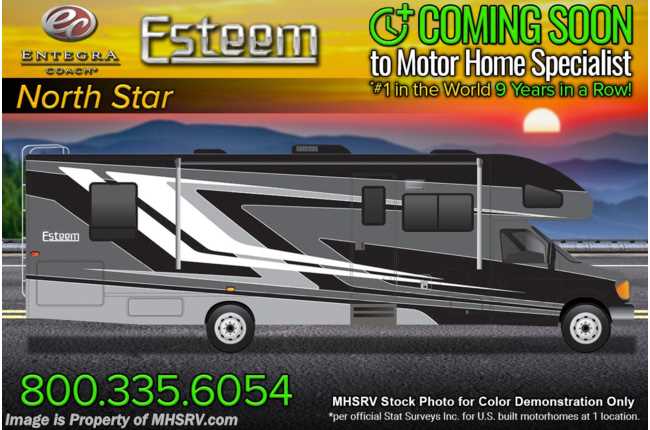 2023 Entegra Coach Esteem 29V W/ 12Cu Ft Refrigerator, Aluminum Rims, 2 A/Cs, Customer Value Pkg