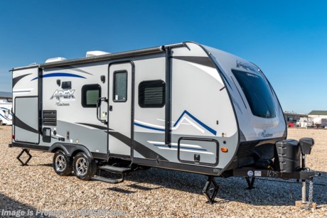 2/9/21 &lt;a href=&quot;http://www.mhsrv.com/coachmen-rv/&quot;&gt;&lt;img src=&quot;http://www.mhsrv.com/images/sold-coachmen.jpg&quot; width=&quot;383&quot; height=&quot;141&quot; border=&quot;0&quot;&gt;&lt;/a&gt;  Used Coachmen RV for sale – 2019 Coachmen Apex 215RBK with 1 slide. This RV is approximately 21 feet in length and features aluminum wheels, manual leveling system, electric/gas water heater, power patio awning, exterior shower, clear paint mask, sink covers, 3 burner range with oven, glass door shower, Flat Panel TV, and much more. For more information and photos please visit Motor Home Specialist at www.MHSRV.com or call 800-335-6064.