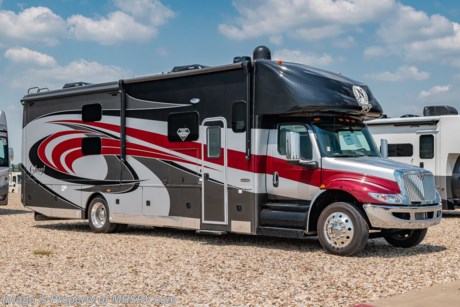 M.S.R.P. $293,383 - New 2022 Nexus Ghost 36DS Bunk Model Luxury International Diesel Super C RV for Sale  Motor Home Specialist; the #1 Volume Selling Motor Home Dealership in the World. This unit is approximately 36 feet 8 inches in length and features 2 slides, a 360HP Cummins diesel engine, International chassis, and a king bed. Options include the deluxe 4-color full body paint exterior, slate cabinetry, solar, Mobileye collision warning, oven, exterior entertainment center, theater seating IPO sofa, roof ladder, and rear chrome skirt guard with logo. This luxurious RV also features the Ghost Value Package which includes a 6-speed 3000 series transmission, composite substrate in walls and roof, high strength alloy steel frame throughout, one piece fiberglass cap and metal HVAC ducting. Additional features found in the Nexus RV include galvanized steel storage boxes, heated and enclosed holding tanks, upgraded Beau™ Flooring and &quot;plug and play&quot; electrical harnesses throughout the coach making every Nexus RV&#39;s electrical system more dependable. Strength, Safety and Customer Satisfaction are the 3 cornerstones found in every Nexus RV. The strength of the International chassis is nothing short of legendary and the 360HP diesel engine delivers exceptional power and performance. The construction of the Nexus RV far exceeds the industry norm. First, and arguable foremost, the Nexus RV boast an all STEEL cage construction instead of the normal aluminum framed construction found in the competition. Steel cage construction is 72% stronger than aluminum and is only common place is RVs such as the Foretravel Realm or a Prevost bus conversion; both of which would have an M.S.R.P. value well over $1 million dollars! That same commitment to strength and safety is found throughout the Nexus line-up. You will also find construction highlights such as 2 layers of Azdel substrate in the sidewalls &amp; roof! The Azdel product provides 3X the insulation value of wood and is 50% lighter which will help optimize your engine’s performance and fuel economy, and because it is not a wood material harvested from the rain forest it is both greener and provides a less that 1% chance of retaining any moisture that could ever lead to wall separation or mold. It is also formaldehyde free, impact resistant and a sound absorbing material creating a much quieter RV. To further protect and insulate the RV from the elements Nexus utilizes high grade UV protected automotive window seals. The roof is a pre-stamped metal roof truss system that is further highlighted by the exterior layer of seamless fiberglass as opposed to the normal TPO or &quot;rubber roofs&quot; found in most RVs built today. The steel roof is also designed to incorporate Nexus RV&#39;s Easy-Flow Air Distribution system. This HVAC ducting is a tried-and-true system that provides more evenly distributed A/C throughout the coach as well as helps promote cleaner air and reduce allergens. For more complete details on this unit and our entire inventory including brochures, window sticker, videos, photos, reviews &amp; testimonials as well as additional information about Motor Home Specialist and our manufacturers please visit us at MHSRV.com or call 800-335-6054. At Motor Home Specialist, we DO NOT charge any prep or orientation fees like you will find at other dealerships. All sale prices include a 200-point inspection, interior &amp; exterior wash, detail service and a fully automated high-pressure rain booth test and coach wash that is a standout service unlike that of any other in the industry. You will also receive a thorough coach orientation with an MHSRV technician, an RV Starter&#39;s kit, a night stay in our delivery park featuring landscaped and covered pads with full hook-ups and much more! Read Thousands upon Thousands of 5-Star Reviews at MHSRV.com and see what they had to say about their experience at Motor Home Specialist. MHSRV.com or 800-335-6054 - Why Pay More? Why Settle for Less?