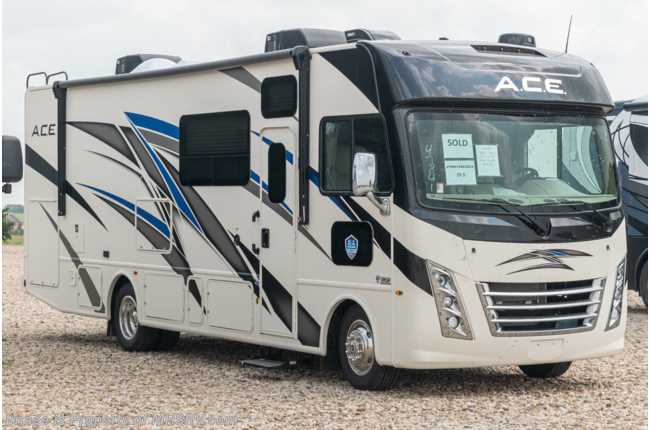 2022 Thor Motor Coach A.C.E. 29.5 Pet Friendly RV W/ Theater Seats, King Bed, 2 A/Cs &amp; Solar System