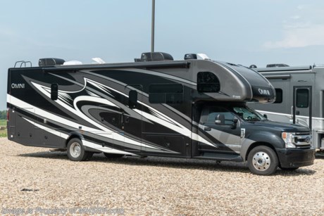 11-16-21 &lt;a href=&quot;http://www.mhsrv.com/thor-motor-coach/&quot;&gt;&lt;img src=&quot;http://www.mhsrv.com/images/sold-thor.jpg&quot; width=&quot;383&quot; height=&quot;141&quot; border=&quot;0&quot;&gt;&lt;/a&gt;  MSRP $257,918. New 2022 Thor Motor Coach Omni RS36 4 X 4 Bunk Model Super C Diesel. The RS36 floor plan measures approximately 37 feet 9 inches in length and is highlighted by a full wall slide, king bed, exterior kitchen, theater seating with footrests, washer/dryer prep, a spacious bathroom with dual entrances and a great kitchen and living room layout with tons of sleeping and dining space for the family! It is powered by the Ford&#174; 6.7L Power Stroke&#174; V8 turbo diesel engine with 330HP, 825 lb.-ft. torque and 10 speed transmission with selectable drive modes including Tow/Haul, Eco, Deep Sand/Snow. Additional driver comforts found on the F600 4 X 4 chassis include audible lane departure warning system, pre-collision assist with automatic emergency braking (AEB) and forward collision warning, automatic headlights, FordPass™ Connect 4G Wi-Fi modem, fog lamps, rear view mirror with backup monitor, SYNC&#174; 3 enhanced voice recognition communications and entertainment system, color touchscreen, 911 assist, AppLink and smart-charging USB ports, navigation, side view cameras, emergency engine start switch and much more! This beautiful Super C luxury diesel RV also features the optional child safety tether and features aluminum wheels, automatic leveling jacks, power patio awning with LED lighting, frameless windows, keyless entry, residential refrigerator, large OTR convection microwave, solid surface kitchen counter top, ball bearing drawer guides, large TV in living area, exterior entertainment center with sound bar, Onan diesel generator with automatic generator start, multiplex wiring control system, tankless water heater, 1800-watt inverter and much more. For additional details on this unit and our entire inventory including brochures, window sticker, videos, photos, reviews &amp; testimonials as well as additional information about Motor Home Specialist and our manufacturers please visit us at MHSRV.com or call 800-335-6054. At Motor Home Specialist, we DO NOT charge any prep or orientation fees like you will find at other dealerships. All sale prices include a 200-point inspection, interior &amp; exterior wash, detail service and a fully automated high-pressure rain booth test and coach wash that is a standout service unlike that of any other in the industry. You will also receive a thorough coach orientation with an MHSRV technician, a night stay in our delivery park featuring landscaped and covered pads with full hook-ups and much more! Read Thousands upon Thousands of 5-Star Reviews at MHSRV.com and See What They Had to Say About Their Experience at Motor Home Specialist. WHY PAY MORE? WHY SETTLE FOR LESS?