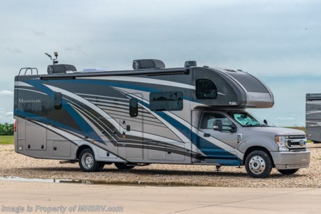 7/20/21  &lt;a href=&quot;http://www.mhsrv.com/thor-motor-coach/&quot;&gt;&lt;img src=&quot;http://www.mhsrv.com/images/sold-thor.jpg&quot; width=&quot;383&quot; height=&quot;141&quot; border=&quot;0&quot;&gt;&lt;/a&gt;  MSRP $236,468. New 2022 Thor Motor Coach Magnitude RB34 4 X 4 Bunk Model Super C Diesel. The RB34 floor plan measures approximately 35 feet 6 inches in length and is highlighted by a full wall slide, exterior kitchen, theater seating with footrests, washer/dryer prep, a spacious bathroom with dual entrances and a great kitchen and living room layout with tons of sleeping and dining space for the family! It is powered by the Ford&#174; 6.7L Power Stroke&#174; V8 turbo diesel engine with 330HP, 825 lb.-ft. torque and 10 speed transmission with selectable drive modes including Tow/Haul, Eco, Deep Sand/Snow. Additional driver comforts found on the F550 XLT 4 X 4 chassis include audible lane departure warning system, pre-collision assist with automatic emergency braking (AEB) and forward collision warning, automatic headlights, FordPass™ Connect 4G Wi-Fi modem, fog lamps, rear view mirror with backup monitor, SYNC&#174; 3 enhanced voice recognition communications and entertainment system, color touchscreen, 911 assist, AppLink and smart-charging USB ports, navigation, side view cameras, emergency engine start switch and much more! This beautiful Super C luxury diesel RV also features the optional child safety tether and features aluminum wheels, automatic leveling jacks, power patio awning with LED lighting, frameless windows, keyless entry, residential refrigerator, large OTR convection microwave, solid surface kitchen counter top, ball bearing drawer guides, large TV in living area, exterior entertainment center with sound bar, Onan diesel generator with automatic generator start, multiplex wiring control system, tankless water heater, 1800-watt inverter and much more. For additional details on this unit and our entire inventory including brochures, window sticker, videos, photos, reviews &amp; testimonials as well as additional information about Motor Home Specialist and our manufacturers please visit us at MHSRV.com or call 800-335-6054. At Motor Home Specialist, we DO NOT charge any prep or orientation fees like you will find at other dealerships. All sale prices include a 200-point inspection, interior &amp; exterior wash, detail service and a fully automated high-pressure rain booth test and coach wash that is a standout service unlike that of any other in the industry. You will also receive a thorough coach orientation with an MHSRV technician, a night stay in our delivery park featuring landscaped and covered pads with full hook-ups and much more! Read Thousands upon Thousands of 5-Star Reviews at MHSRV.com and See What They Had to Say About Their Experience at Motor Home Specialist. WHY PAY MORE? WHY SETTLE FOR LESS?