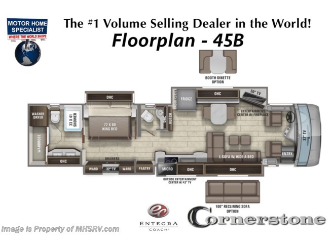 Manufacturer changes and/or options may alter floor plan of unit for sale.