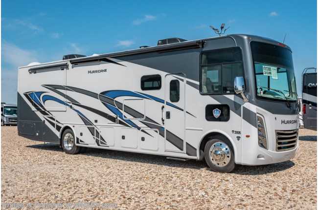 2023 Thor Motor Coach Hurricane 35M Bath &amp; 1/2 W/ Luxury Collection, OH Loft, King Bed, Solar &amp; Ext TV