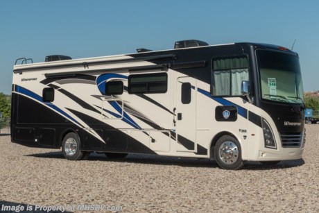 2/20/2024  &lt;a href=&quot;http://www.mhsrv.com/thor-motor-coach/&quot;&gt;&lt;img src=&quot;http://www.mhsrv.com/images/sold-thor.jpg&quot; width=&quot;383&quot; height=&quot;141&quot; border=&quot;0&quot;&gt;&lt;/a&gt;  MSRP $225,391. New 2023 Thor Motor Coach Windsport 34R is approximately 36 feet in length with 2 slides including a full wall slide, king size bed, exterior TV, and automatic leveling jacks. This beautiful new motorhome also features the new Ford chassis with 7.3L PFI V-8, a 6-speed TorqShift&#174; automatic transmission, an updated instrument cluster, automatic headlights and a tilt/telescoping steering wheel. Options include the beautiful partial paint exterior, and solar with power controller. The Thor Motor Coach Windsport RV also features tinted one piece windshield, multiple USB charging ports throughout, metal shelf brackets, backlit Firefly multiplex entry switch, Winegard ConnecT WiFi extender +4G,  heated and enclosed underbelly, black tank flush, LED ceiling lighting, bedroom TV, LED running and marker lights, power driver&#39;s seat, power overhead loft, power patio awning with LED lighting, night shades, flush covered glass stovetop, refrigerator, microwave, MAX PACK which upgrades the chassis to a 22,000-lb Ford F53, 235/80R 22.5&quot; tires, polished aluminum wheels and increased basement storage capacity, and much more. For additional details on this unit and our entire inventory including brochures, window sticker, videos, photos, reviews &amp; testimonials as well as additional information about Motor Home Specialist and our manufacturers please visit us at MHSRV.com or call 800-335-6054. At Motor Home Specialist, we DO NOT charge any prep or orientation fees like you will find at other dealerships. All sale prices include a 200-point inspection, interior &amp; exterior wash, detail service and a fully automated high-pressure rain booth test and coach wash that is a standout service unlike that of any other in the industry. You will also receive a thorough coach orientation with an MHSRV technician, a night stay in our delivery park featuring landscaped and covered pads with full hook-ups and much more! Read Thousands upon Thousands of 5-Star Reviews at MHSRV.com and See What They Had to Say About Their Experience at Motor Home Specialist. WHY PAY MORE? WHY SETTLE FOR LESS?