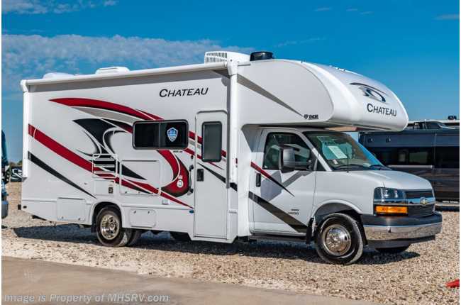 2022 Thor Motor Coach Chateau 24F W/ Home Collection, 15K A/C, Bedroom TV, Keyless Entry &amp; Ext TV