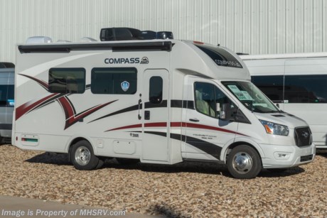 8-24-23 &lt;a href=&quot;http://www.mhsrv.com/thor-motor-coach/&quot;&gt;&lt;img src=&quot;http://www.mhsrv.com/images/sold-thor.jpg&quot; width=&quot;383&quot; height=&quot;141&quot; border=&quot;0&quot;&gt;&lt;/a&gt; MSRP $150,810. All New 2023 Thor Compass RUV Model 23TE with a slide for sale at Motor Home Specialist; the #1 Volume Selling Motor Home Dealership in the World. New features include a 3.5L Ecoboost V6 engine with 306HP &amp; 400lb. of torque with all-wheel drive, 10-speed transmission, AutoTrac with roll stability control, hill start assist, lane departure warning system, pre-collision assist with emergency braking system, automatic high-beam headlights, rain sensing windshield wipers, and a 4KW Onan gas generator. Optional equipment includes the HD-Max colored sidewalls and graphics, , upgraded cabinetry, 12V attic fan and a 15K A/C. You will also be pleased to find a host of standard appointments that include a tankless water heater, one-piece front cap with built in skylight featuring an electric shade, dash applique, swivel passenger chair, euro-style cabinet doors with soft close hidden hinges, holding tanks with heat pads and so much more. For additional details on this unit and our entire inventory including brochures, window sticker, videos, photos, reviews &amp; testimonials as well as additional information about Motor Home Specialist and our manufacturers please visit us at MHSRV.com or call 800-335-6054. At Motor Home Specialist, we DO NOT charge any prep or orientation fees like you will find at other dealerships. All sale prices include a 200-point inspection, interior &amp; exterior wash, detail service and a fully automated high-pressure rain booth test and coach wash that is a standout service unlike that of any other in the industry. You will also receive a thorough coach orientation with an MHSRV technician, a night stay in our delivery park featuring landscaped and covered pads with full hook-ups and much more! Read Thousands upon Thousands of 5-Star Reviews at MHSRV.com and See What They Had to Say About Their Experience at Motor Home Specialist. WHY PAY MORE? WHY SETTLE FOR LESS?