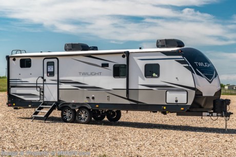 8/4/21  &lt;a href=&quot;http://www.mhsrv.com/travel-trailers/&quot;&gt;&lt;img src=&quot;http://www.mhsrv.com/images/sold-traveltrailer.jpg&quot; width=&quot;383&quot; height=&quot;141&quot; border=&quot;0&quot;&gt;&lt;/a&gt;  The 2021 Twilight Luxury Travel Trailer by Thor Industry&#39;s Cruiser RV Division. Model TWS 2800 is approximately 32 feet 10 inches in length featuring a large living area, large windows for tons of natural light and upgraded amenities inside &amp; out! This amazing RV hosts the Signature Package which features a King Size Serta Comfort Mattress, Spare Tire, Power Tongue Jack, Deluxe Graphics Painted with Painted Fiberglass Cap, Solid Triple Entry Step, Man Entry Door w/ Large Assist Grab Handle, Rain-Away Radius Roof w/ 16” O.C. Roof Rafters, Rear Ladder for Walkable Roof, Dual Ducted Whole House A/C System, Heated &amp; Enclosed Underbelly w/ Insulated Wrap Holding Tanks, Electric Awning w/ LED Light Strip, Keyed-A-Like Like Door System, Battery Disconnect, Solid Surface Kitchen Countertops, Black Out Roller Shades w/ Tinted Windows, Hardwood Cabinet Doors with Hidden Hinges, Stainless Steel Refrigerator, Upgraded Appliance Package, LED HD Living Room TV, Porcelain Toilet, and a Highrise Kitchen Faucet w/ Pull Out Sprayer. Additional options include power stabilizer jacks, 50 amp service and a 13.5K BTU second A/C. MSRP $42,167 including freight &amp; destination charges to MHSRV. For additional details on this unit and our entire inventory including brochures, window sticker, videos, photos, reviews &amp; testimonials as well as additional information about Motor Home Specialist and our manufacturers please visit us at MHSRV.com or call 800-335-6054. At Motor Home Specialist, we DO NOT charge any prep or orientation fees like you will find at other dealerships. All sale prices include a 200-point inspection, interior &amp; exterior wash, detail service and a fully automated high-pressure rain booth test and coach wash that is a standout service unlike that of any other in the industry. You will also receive a thorough coach orientation with an MHSRV technician, a night stay in our delivery park featuring landscaped and covered pads with full hook-ups and much more! Read Thousands upon Thousands of 5-Star Reviews at MHSRV.com and See What They Had to Say About Their Experience at Motor Home Specialist. WHY PAY MORE? WHY SETTLE FOR LESS?