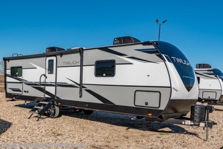 8/4/21  &lt;a href=&quot;http://www.mhsrv.com/travel-trailers/&quot;&gt;&lt;img src=&quot;http://www.mhsrv.com/images/sold-traveltrailer.jpg&quot; width=&quot;383&quot; height=&quot;141&quot; border=&quot;0&quot;&gt;&lt;/a&gt;  The 2021 Twilight Luxury Travel Trailer by Thor Industry&#39;s Cruiser RV Division. Model TWS 3100 is approximately 35 feet 11 inches in length featuring a large living area, large windows for tons of natural light and upgraded amenities inside &amp; out! This amazing RV hosts the Signature Package which features a King Size Serta Comfort Mattress, Dual Nightstands w/ 110v Power, Black-Out Roller Shades, Adjustable Reading Lights w/ USB Charging Ports, Goodyear Tires w/ Aluminum Rims, Dexter Axles, Rear Ladder w/ Walkable Roof, Power Tongue Jack, 15K BTU High-Performance AC, Whole-Home Dual Ducted AC System, Insulated Holding Tanks w/ Forced Heat Protection , Triple Seal Slide System Technology, Rain-A-Way Radius Roof Construction, Solid Surface Kitchen Countertops, Stainless Steel Fridge, Gourmet Recessed Oven, High Output Range Hood,  Residential High-Rise Faucet w/ Pull-out Sprayer, Dream Dinette Tech System, Residential Tri-Fold Sofa, Porcelain Toilet, Large LED TV and a Bluetooth Stereo System. This Twilight also features the optional manual stabilizer jacks w/ electric prep, 2nd 13.5K BTU A/C, and 50 amp service. MSRP $46,300 excluding freight &amp; destination charges to MHSRV. For additional details on this unit and our entire inventory including brochures, window sticker, videos, photos, reviews &amp; testimonials as well as additional information about Motor Home Specialist and our manufacturers please visit us at MHSRV.com or call 800-335-6054. At Motor Home Specialist, we DO NOT charge any prep or orientation fees like you will find at other dealerships. All sale prices include a 200-point inspection, interior &amp; exterior wash, detail service and a fully automated high-pressure rain booth test and coach wash that is a standout service unlike that of any other in the industry. You will also receive a thorough coach orientation with an MHSRV technician, a night stay in our delivery park featuring landscaped and covered pads with full hook-ups and much more! Read Thousands upon Thousands of 5-Star Reviews at MHSRV.com and See What They Had to Say About Their Experience at Motor Home Specialist. WHY PAY MORE? WHY SETTLE FOR LESS?