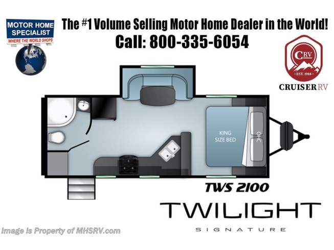 2021 Thor Motor Coach Twilight TWS 2100 - New Travel Trailer For Sale by Motor Home Specialist in Alvarado, Texas