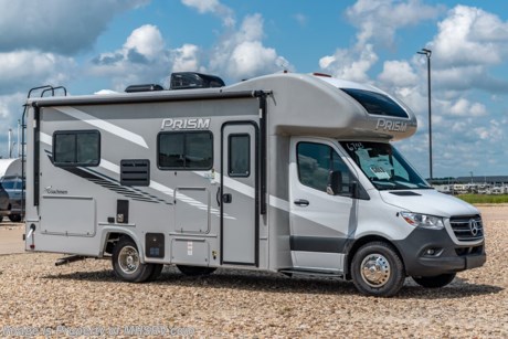 9/20/21  &lt;a href=&quot;http://www.mhsrv.com/coachmen-rv/&quot;&gt;&lt;img src=&quot;http://www.mhsrv.com/images/sold-coachmen.jpg&quot; width=&quot;383&quot; height=&quot;141&quot; border=&quot;0&quot;&gt;&lt;/a&gt;  MSRP $132,606. All New 2021 Coachmen Prism Select 24CB for sale at Motor Home Specialist; the #1 volume selling motor home dealership in the world. The Coachmen Prism is a luxurious, easy to drive, multi-use touring vehicle that provides unique styling and amenities. Options on this well appointed RV include dual auxiliary batteries, exterior entertainment center, coach TV, and electric stabilizer jacks. The Prism boasts an impressive list of features that include aluminum laminate sidewalls, high gloss color infused fiberglass, vinyl graphics, slide-out topper awnings, 3.6KW Onan LP generator, stainless still wheel inserts, 5K lb. hitch W/ 7-way plug, exterior LED marker lights, 3 camera monitoring system, solar power prep, power awning, molded plastic front cabover, rotating/reclining pilot &amp; co-pilot seats, hardwood cabinet doors, day/night window shades, full extension ball bearing drawer guides, 12V USB charging stations, wireless phone charger, child safety tether, interior LED lights, seamless thermofoil countertop, 3 burner range with oven, gas/electric water heater, upgraded mattress, WiFi ranger and much more! For additional details on this unit and our entire inventory including brochures, window sticker, videos, photos, reviews &amp; testimonials as well as additional information about Motor Home Specialist and our manufacturers please visit us at MHSRV.com or call 800-335-6054. At Motor Home Specialist, we DO NOT charge any prep or orientation fees like you will find at other dealerships. All sale prices include a 200-point inspection, interior &amp; exterior wash, detail service and a fully automated high-pressure rain booth test and coach wash that is a standout service unlike that of any other in the industry. You will also receive a thorough coach orientation with an MHSRV technician, a night stay in our delivery park featuring landscaped and covered pads with full hook-ups and much more! Read Thousands upon Thousands of 5-Star Reviews at MHSRV.com and See What They Had to Say About Their Experience at Motor Home Specialist. WHY PAY MORE? WHY SETTLE FOR LESS?