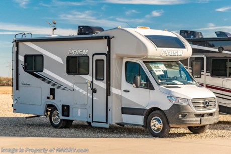 9-10 &lt;a href=&quot;http://www.mhsrv.com/coachmen-rv/&quot;&gt;&lt;img src=&quot;http://www.mhsrv.com/images/sold-coachmen.jpg&quot; width=&quot;383&quot; height=&quot;141&quot; border=&quot;0&quot;&gt;&lt;/a&gt;  MSRP $146,012. All New 2022 Coachmen Prism Select 24CB for sale at Motor Home Specialist; the #1 volume selling motor home dealership in the world. The Coachmen Prism is a luxurious, easy to drive, multi-use touring vehicle that provides unique styling and amenities. Options on this well appointed RV include dual auxiliary batteries, exterior entertainment center, coach TV, and electric stabilizer jacks. The Prism boasts an impressive list of features that include aluminum laminate sidewalls, high gloss color infused fiberglass, vinyl graphics, slide-out topper awnings, 3.6KW Onan LP generator, stainless still wheel inserts, 5K lb. hitch W/ 7-way plug, exterior LED marker lights, 3 camera monitoring system, solar power prep, power awning, molded plastic front cabover, rotating/reclining pilot &amp; co-pilot seats, hardwood cabinet doors, day/night window shades, full extension ball bearing drawer guides, 12V USB charging stations, wireless phone charger, child safety tether, interior LED lights, seamless thermofoil countertop, 3 burner range with oven, gas/electric water heater, upgraded mattress, WiFi ranger and much more! For additional details on this unit and our entire inventory including brochures, window sticker, videos, photos, reviews &amp; testimonials as well as additional information about Motor Home Specialist and our manufacturers please visit us at MHSRV.com or call 800-335-6054. At Motor Home Specialist, we DO NOT charge any prep or orientation fees like you will find at other dealerships. All sale prices include a 200-point inspection, interior &amp; exterior wash, detail service and a fully automated high-pressure rain booth test and coach wash that is a standout service unlike that of any other in the industry. You will also receive a thorough coach orientation with an MHSRV technician, a night stay in our delivery park featuring landscaped and covered pads with full hook-ups and much more! Read Thousands upon Thousands of 5-Star Reviews at MHSRV.com and See What They Had to Say About Their Experience at Motor Home Specialist. WHY PAY MORE? WHY SETTLE FOR LESS?