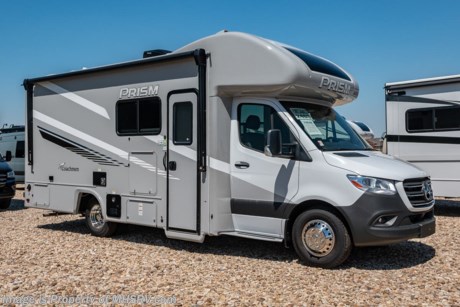 &lt;a href=&quot;http://www.mhsrv.com/coachmen-rv/&quot;&gt;&lt;img src=&quot;http://www.mhsrv.com/images/sold-coachmen.jpg&quot; width=&quot;383&quot; height=&quot;141&quot; border=&quot;0&quot;&gt;&lt;/a&gt; MSRP $158,951. All New 2023 Coachmen Prism Select 24DS for sale at Motor Home Specialist; the #1 volume selling motor home dealership in the world. The Coachmen Prism is a luxurious, easy to drive, multi-use touring vehicle that provides unique styling and amenities. Options on this well appointed RV include dual auxiliary batteries, exterior entertainment center, and hydraulic leveling jacks. The Prism boasts an impressive list of features that include aluminum laminate sidewalls, high gloss color infused fiberglass, vinyl graphics, slide-out topper awnings, 3.6KW Onan LP generator, stainless still wheel inserts, 5K lb. hitch W/ 7-way plug, exterior LED marker lights, 3 camera monitoring system, solar power prep, power awning, molded plastic front cabover, rotating/reclining pilot &amp; co-pilot seats, hardwood cabinet doors, day/night window shades, full extension ball bearing drawer guides, 12V USB charging stations, wireless phone charger, child safety tether, interior LED lights, seamless thermofoil countertop, 3 burner range with oven, gas/electric water heater, upgraded mattress, WiFi ranger and much more! For additional details on this unit and our entire inventory including brochures, window sticker, videos, photos, reviews &amp; testimonials as well as additional information about Motor Home Specialist and our manufacturers please visit us at MHSRV.com or call 800-335-6054. At Motor Home Specialist, we DO NOT charge any prep or orientation fees like you will find at other dealerships. All sale prices include a 200-point inspection, interior &amp; exterior wash, detail service and a fully automated high-pressure rain booth test and coach wash that is a standout service unlike that of any other in the industry. You will also receive a thorough coach orientation with an MHSRV technician, a night stay in our delivery park featuring landscaped and covered pads with full hook-ups and much more! Read Thousands upon Thousands of 5-Star Reviews at MHSRV.com and See What They Had to Say About Their Experience at Motor Home Specialist. WHY PAY MORE? WHY SETTLE FOR LESS?