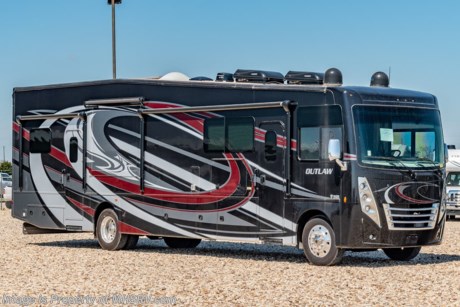 4/5/21 &lt;a href=&quot;http://www.mhsrv.com/thor-motor-coach/&quot;&gt;&lt;img src=&quot;http://www.mhsrv.com/images/sold-thor.jpg&quot; width=&quot;383&quot; height=&quot;141&quot; border=&quot;0&quot;&gt;&lt;/a&gt;  Used Thor Motor Coach for sale- 2020 Thor Outlaw with 2 slides and 5,867 miles. This RV is approximately 38 feet in length and features hydraulic automatic leveling system, 3 camera monitoring system, 2 Ducted A/Cs, aluminum wheels, 5.5KW Onan generator, 8K lb. hitch, tilt steering wheel, tire pressure monitoring system, gas water heater, power patio awning, power door awning, pass thru storage, LED running lights, docking lights, black tank rinsing system, water filtration system, exterior shower, exterior entertainment, clear paint mask, solar, inverter, booth converts to sleeper, dual pane windows, Multi Plex lighting system, power rood vents, solar/black out shades, solid surface kitchen counters with sink covers, convection microwave, 3 burner range, residential refrigerator with ice maker, glass door shower, safe, power cab over bunk, 3 Flat Panel TVs, and much more. For more information and photos please visit Motor Home Specialist at www.MHSRV.com or call 800-335-6064.