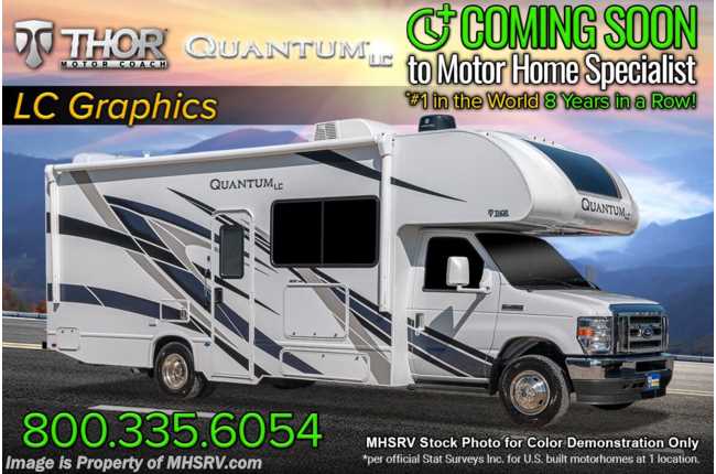 2023 Thor Motor Coach Quantum LC26 W/ Theater Seats, Luxury Collection, Solar, 15K A/C, Ext TV