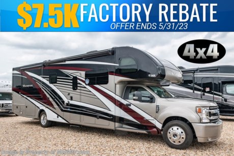 6-1 &lt;a href=&quot;http://www.mhsrv.com/thor-motor-coach/&quot;&gt;&lt;img src=&quot;http://www.mhsrv.com/images/sold-thor.jpg&quot; width=&quot;383&quot; height=&quot;141&quot; border=&quot;0&quot;&gt;&lt;/a&gt;  MSRP $306,173. New 2023 Thor Motor Coach Magnitude BT36 Bath &amp; 1/2 Super C is approximately 36 feet 10 inches in length with 2 slides and is powered by the Ford&#174; 6.7L Power Stroke&#174; V8 turbo diesel engine with 330HP, 825 lb.-ft. torque and 10 speed transmission with selectable drive modes including Tow/Haul, Eco, Deep Sand/Snow. Also includes a SYNC 3 Enhanced Voice Recognition Communications and Entertainment System, 8&quot; Color LCD touchscreen with swiping capability, 911 assist, AppLink and smart-charging USB ports and navigation. This beautiful RV also features the optional the Solar Panel Plus Package and upgraded cabinetry. The Magnitude Super C also features a 3 camera monitoring system, aluminum wheels, automatic leveling jacks, power patio awning with LED lighting, frameless windows, keyless entry, residential refrigerator, large OTR convection microwave, solid surface kitchen counter top, ball bearing drawer guides, king size bed, large TV in living area, exterior entertainment center with sound bar, 6KW Onan diesel generator with automatic generator start, multiplex wiring control system, tankless water heater, 1800-watt inverter and much more. For additional details on this unit and our entire inventory including brochures, window sticker, videos, photos, reviews &amp; testimonials as well as additional information about Motor Home Specialist and our manufacturers please visit us at MHSRV.com or call 800-335-6054. At Motor Home Specialist, we DO NOT charge any prep or orientation fees like you will find at other dealerships. All sale prices include a 200-point inspection, interior &amp; exterior wash, detail service and a fully automated high-pressure rain booth test and coach wash that is a standout service unlike that of any other in the industry. You will also receive a thorough coach orientation with an MHSRV technician, a night stay in our delivery park featuring landscaped and covered pads with full hook-ups and much more! Read Thousands upon Thousands of 5-Star Reviews at MHSRV.com and See What They Had to Say About Their Experience at Motor Home Specialist. WHY PAY MORE? WHY SETTLE FOR LESS