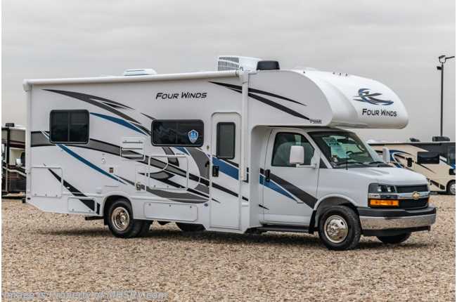 2022 Thor Motor Coach Four Winds 25V W/ Home Collection, Upgraded A/C, Ext. TV, Bedroom TV