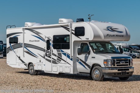 4-9 &lt;a href=&quot;http://www.mhsrv.com/thor-motor-coach/&quot;&gt;&lt;img src=&quot;http://www.mhsrv.com/images/sold-thor.jpg&quot; width=&quot;383&quot; height=&quot;141&quot; border=&quot;0&quot;&gt;&lt;/a&gt;  MSRP $135,969. The new 2022 Thor Motor Coach Four Winds Class C RV 31E Bunk Model is approximately 32 feet 7 inches in length featuring the new Ford chassis with a 7.3L V8 engine, 350HP and 468lb-ft of torque. This beautiful RV features the Premier Package which includes the RS-Suspension system by Mor-Ryde, touchscreen dash radio with back-up monitor, a 2 burner gas cooktop with single induction cooktop, 30&quot; over-the-range convection microwave, solid surface kitchen counter top, shower with glass door, premium window privacy roller shades, whole house water filter system, enclosed sewer area for sewer tank valves and a tankless water heater. Additional options include exterior entertainment center, single child safety tether, cabover child safety net, 2 A/Cs with energy management system, leatherette driver and passenger chairs, cockpit carpet mat and dash applique. The Four Winds RV has an incredible list of standard features including power windows and locks, power patio awning with integrated LED lighting, roof ladder, in-dash media center AM/FM &amp; Bluetooth, power vent in bath, skylight above shower, Onan generator, cab A/C and so much more. For additional details on this unit and our entire inventory including brochures, window sticker, videos, photos, reviews &amp; testimonials as well as additional information about Motor Home Specialist and our manufacturers please visit us at MHSRV.com or call 800-335-6054. At Motor Home Specialist, we DO NOT charge any prep or orientation fees like you will find at other dealerships. All sale prices include a 200-point inspection, interior &amp; exterior wash, detail service and a fully automated high-pressure rain booth test and coach wash that is a standout service unlike that of any other in the industry. You will also receive a thorough coach orientation with an MHSRV technician, a night stay in our delivery park featuring landscaped and covered pads with full hook-ups and much more! Read Thousands upon Thousands of 5-Star Reviews at MHSRV.com and See What They Had to Say About Their Experience at Motor Home Specialist. WHY PAY MORE? WHY SETTLE FOR LESS?