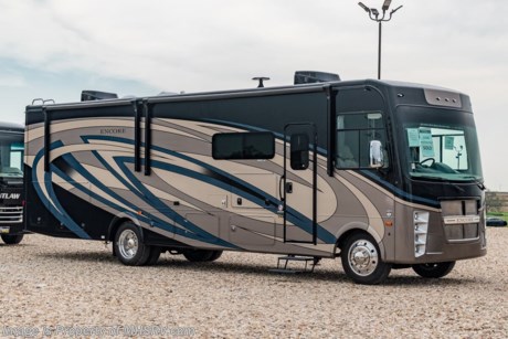 12/30/21  &lt;a href=&quot;http://www.mhsrv.com/coachmen-rv/&quot;&gt;&lt;img src=&quot;http://www.mhsrv.com/images/sold-coachmen.jpg&quot; width=&quot;383&quot; height=&quot;141&quot; border=&quot;0&quot;&gt;&lt;/a&gt;  M.S.R.P. $209,435- New 2022 Coachmen Encore 325SS. This amazing new luxury class A motor home sets itself apart with many new innovative features including Coachmen’s patent pending Solarium power skylight! The 325SS measures approximately 35 feet 4 inches in length and features a full-wall slide, king size bed with specially designed storage system, a power drop-down loft, fireplace, spacious living and dining areas, and an exterior kitchen and entertainment center. This Encore is exceptionally well-appointed and features the upgraded stainless steel appliance package which includes a stainless steel residential refrigerator w/ 1000W inverter, a convection microwave, large cooktop, as well as a beautiful stainless steel farm house sink! Additional options include the beautiful Encore full-body paint exterior, power theater seating, power skylight, convection microwave, and a stackable washer/dryer. The Coachmen Encore features an incredible list of standard features and construction highlights as well. You will find the incomparable Azdel™ Noble Select Sidewalls, a one-piece fiberglass roof, a 5.5KW generator, an 8,000 lb. hitch, 50 Amp service, rear vision monitor w/ high definition backup and sideview cameras, automatic leveling jacks, 100W roof mounted solar panel, (2) 15K BTU A/Cs with heat pumps, soft closing drawers, solid surface countertops, WiFiRANGER™, and a touch screen radio with Apple CarPlay to mention just a few! The Encore is powered by the all new Ford&#174; 7.3L V8 with 350HP, 468 ft. lbs. torque, and a 6-speed TorqShift&#174; automatic transmission. Additionally you will find an upgraded suspension system, traction control, tilt and telescoping steering wheel, auto dimming dash lights, 22.5&quot; Aluminum wheels and much more! For additional details on this unit and our entire inventory including brochures, window sticker, videos, photos, reviews &amp; testimonials as well as additional information about Motor Home Specialist and our manufacturers please visit us at MHSRV.com or call 800-335-6054. At Motor Home Specialist, we DO NOT charge any prep or orientation fees like you will find at other dealerships. All sale prices include a multi-point inspection, interior &amp; exterior wash, detail service and a fully automated high-pressure rain booth test and coach wash that is a standout service unlike that of any other in the industry. You will also receive a thorough coach orientation with an MHSRV technician, a night stay in our delivery park featuring landscaped and covered pads with full hook-ups and much more! Read Thousands upon Thousands of 5-Star Reviews at MHSRV.com and see what they had to say about their experience at Motor Home Specialist. MHSRV.com or 800-335-6054 - Why Pay More? Why Settle for Less?