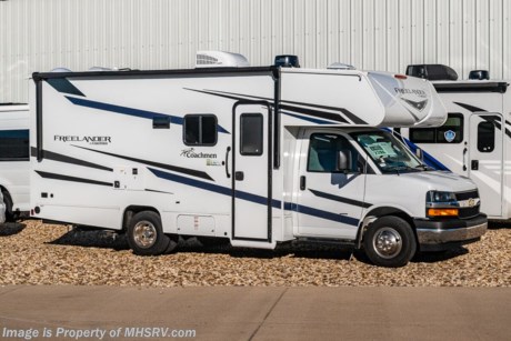 12/8 /22 &lt;a href=&quot;http://www.mhsrv.com/coachmen-rv/&quot;&gt;&lt;img src=&quot;http://www.mhsrv.com/images/sold-coachmen.jpg&quot; width=&quot;383&quot; height=&quot;141&quot; border=&quot;0&quot;&gt;&lt;/a&gt; MSRP $105,207. 2023 Coachmen Freelander Model 22XG with an innovative rear bedroom that converts into a huge garage or cargo area while in transit! Easily pack the family&#39;s bicycles, the grill, the kid&#39;s toys or just about anything you desire to take along!! This space changes how you travel and how you live when you get there. It can also make a great place for pet beds, even when in the down position! Options include a driver and passenger swivel seats. Additional options include the Freeland Explorer Package which features Azdel composite exterior construction, aluminum framed structures, back up camera, molded fiberglass front wrap, stainless steel wheel liners, solar panel connection ports, LP Quick Connect, powre patio awning with LED light strip, towing hitch, upgraded side-view mirrors, generator with auto change-over, Roto-Cast rear warehouse storage, exterior shower, black tank rinsing system, heated holding tanks, slide-out awning, Safe Ride RV roadside assistance, dash radio with back yup monitor, living room LED TV, upgraded bed, LED ceiling lights, thermofoil counter tops, child safety tether at forward facing dinette, Winegard, EvenCool A/C system, cabover bunk ladder, 3 burner range, and upgraded refrigerator. For further details on this unit and our entire inventory including brochures, window sticker, videos, photos, reviews &amp; testimonials as well as additional information about Motor Home Specialist and our manufacturers please visit us at MHSRV.com or call 800-335-6054. At Motor Home Specialist, we DO NOT charge any prep or orientation fees like you will find at other dealerships. All sale prices include a 200-point inspection, interior &amp; exterior wash, detail service and a fully automated high-pressure rain booth test and coach wash that is a standout service unlike that of any other in the industry. You will also receive a thorough coach orientation with an MHSRV technician, a night stay in our delivery park featuring landscaped and covered pads with full hook-ups and much more! Read Thousands upon Thousands of 5-Star Reviews at MHSRV.com and See What They Had to Say About Their Experience at Motor Home Specialist. WHY PAY MORE?... WHY SETTLE FOR LESS?