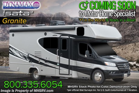 10-6-22 &lt;a href=&quot;http://www.mhsrv.com/other-rvs-for-sale/dynamax-rv/&quot;&gt;&lt;img src=&quot;http://www.mhsrv.com/images/sold-dynamax.jpg&quot; width=&quot;383&quot; height=&quot;141&quot; border=&quot;0&quot;&gt;&lt;/a&gt;  MSRP $189,373. The 2022 DynaMax Isata 3 Series model 24FW is approximately 24 feet 7 inches in length powered by a 3.0L V6 diesel engine on a Mercedes -Benz sprinter chassis and is backed by Dynamax’s industry-leading Two-Year limited Warranty. Optional features includes the beautiful full body paint, cab over bunk and diesel generator. For more complete details on this unit and our entire inventory including brochures, window sticker, videos, photos, reviews &amp; testimonials as well as additional information about Motor Home Specialist and our manufacturers please visit us at MHSRV.com or call 800-335-6054. At Motor Home Specialist, we DO NOT charge any prep or orientation fees like you will find at other dealerships. All sale prices include a 200-point inspection, interior &amp; exterior wash, detail service and a fully automated high-pressure rain booth test and coach wash that is a standout service unlike that of any other in the industry. You will also receive a thorough coach orientation with an MHSRV technician, an RV Starter&#39;s kit, a night stay in our delivery park featuring landscaped and covered pads with full hook-ups and much more! Read Thousands upon Thousands of 5-Star Reviews at MHSRV.com and See What They Had to Say About Their Experience at Motor Home Specialist. WHY PAY MORE?... WHY SETTLE FOR LESS?